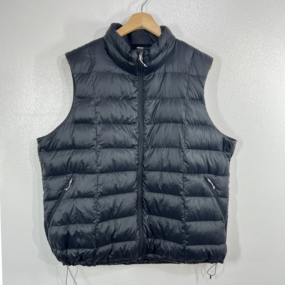 REI Co-op 650 Down Vest Mens 3XL Black Puffer Quilted Lightweight Packable Fall